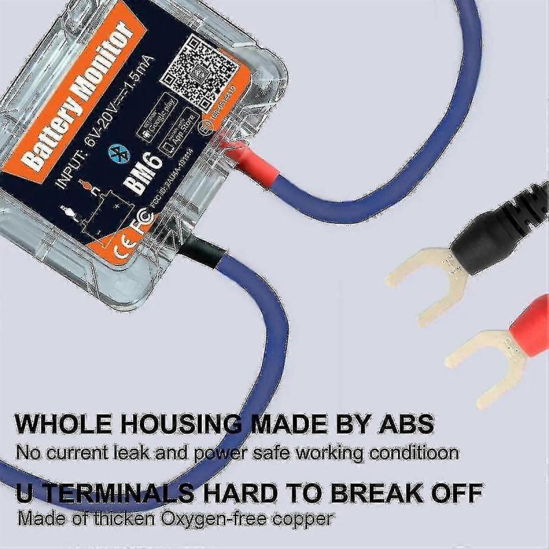 2024 Wireless Bluetooth 12v Battery Monitory Bm6 With Car Battery Health Check App Monitoring Battery Tester