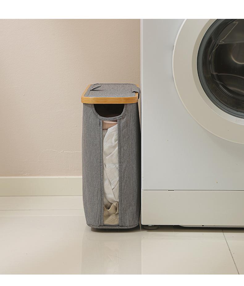 Foldable Waterproof Bathroom Tissue Storage Basket with Lid