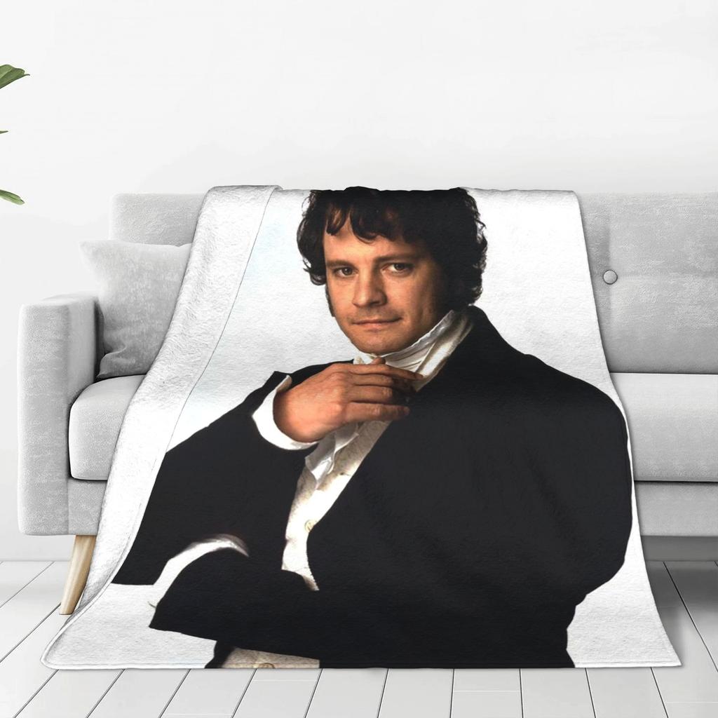 Colin Firth als Mr. Darcy in Stolz und Vorurteil Decke Tragbare Flanell Sofa Überwurfdecke für Couch Bettwäsche Reise Steppdecke
