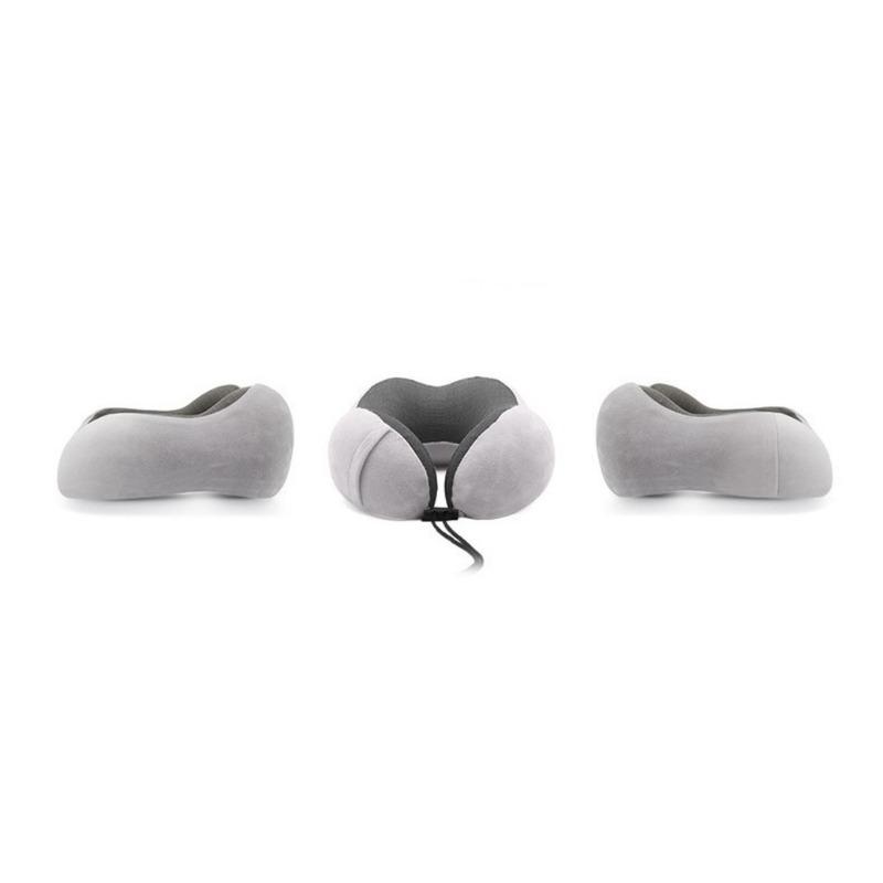 Travel Pillow Memory Foam U Shaped Neck Ergonomic Flight Pillow, Comfortable Head Cushion Support for Airplane, Train, Car.