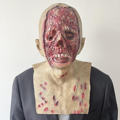 Realistisch blutende Latexhaube gruselige Totenkopfmaske