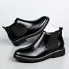 Herrenschuhe Herren Chelsea Boots Herrenschuhe Leder Freizeitschuhe Herrenstiefel Intern um 5 cm erhöht