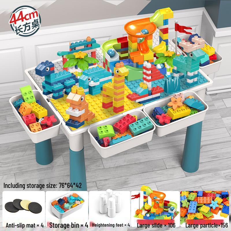 Children's Multifunctional Building Block Table for Early Education and Brain Training