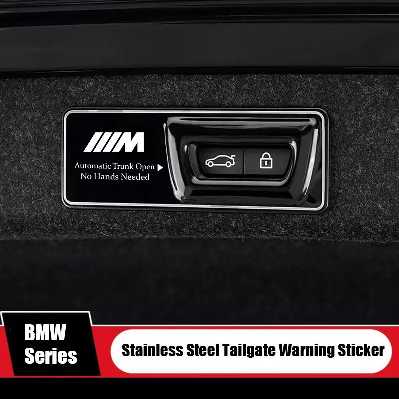 Car Trunk Switch Warning Sticker Tailgate Lifting Cover Decal For BMW G80 G06 DF37 G07 G42 G14 G15 G16 F82 F20 F21 F83 M2 M3 M4 M5 M6