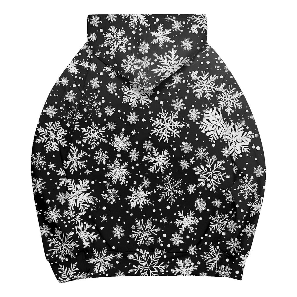 Women's Fashion Casual Hooded Loose Printed Long Sleeve Sweatshirt