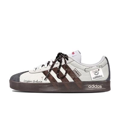 VL COURT 2.0 Abriebfest Abriebfest Niedrig geschnitten Skateschuhe Unisex Grau Braun HQ1802(TeamM-)