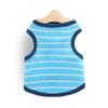 Striped & Printed Dog Tank Tops, Breathable Cotton Pet Sleeveless Shirts for Small Dogs Cats