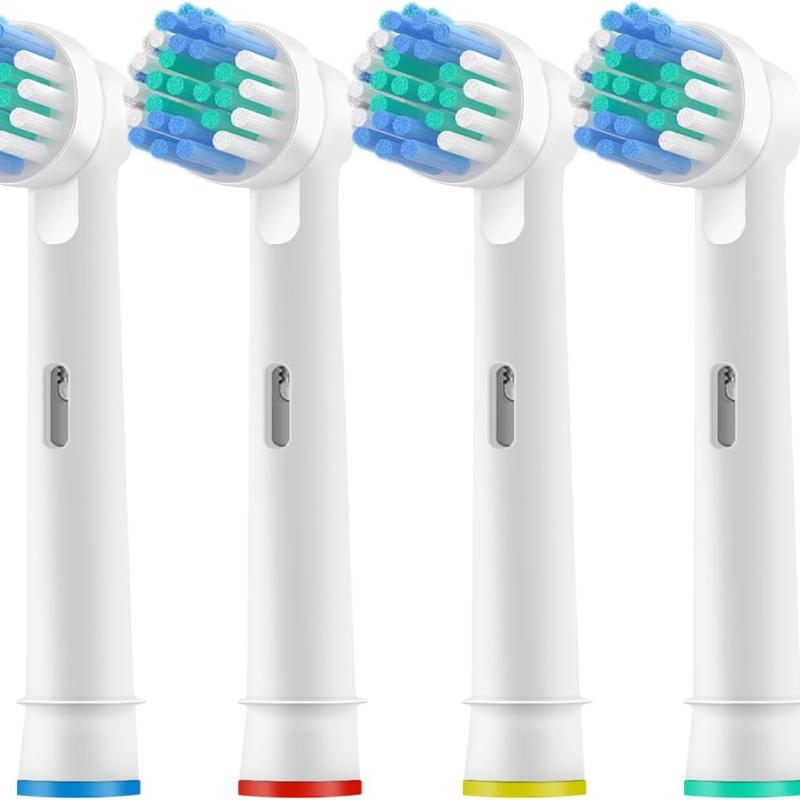 4 шт. Сменные насадки для зубной щетки, совместимые с Oral B Braun, Профессиональные насадки-щетки для электрической зубной щетки, Сменные насадки для Oral-B 7000/Pro Pack of 4