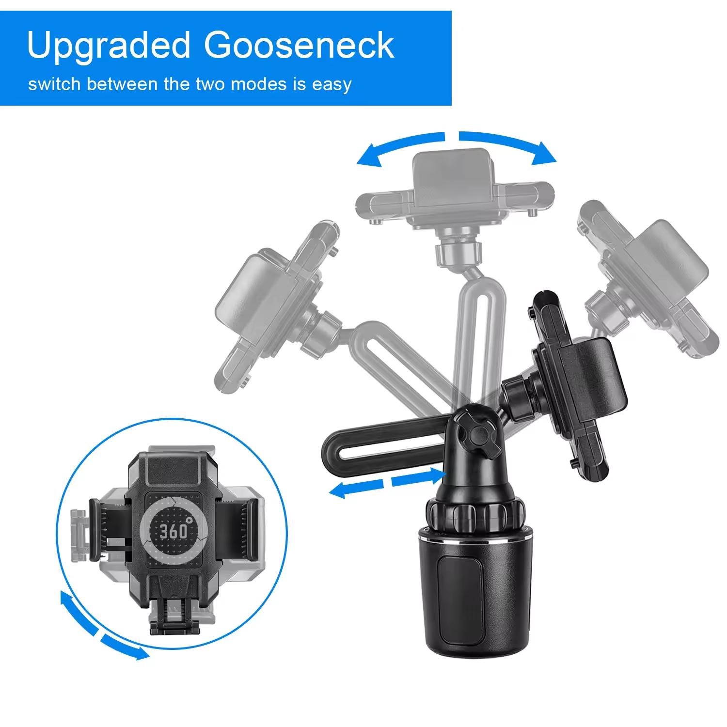 Универсальный регулируемый на 360 градусов держатель для мобильного телефона в машину — фото 5