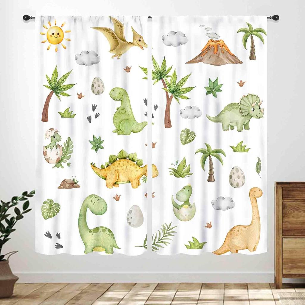 Kids Farm Curtains,Cartoon Animals Cute Chicken Duck Milk Cow Pig Happy Farm Curtains Window Drapes for Bedroom Living Room