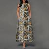 2025 New Fashion Trend Dresses Spring Summer Printed Waist Dresses Fashion Women's