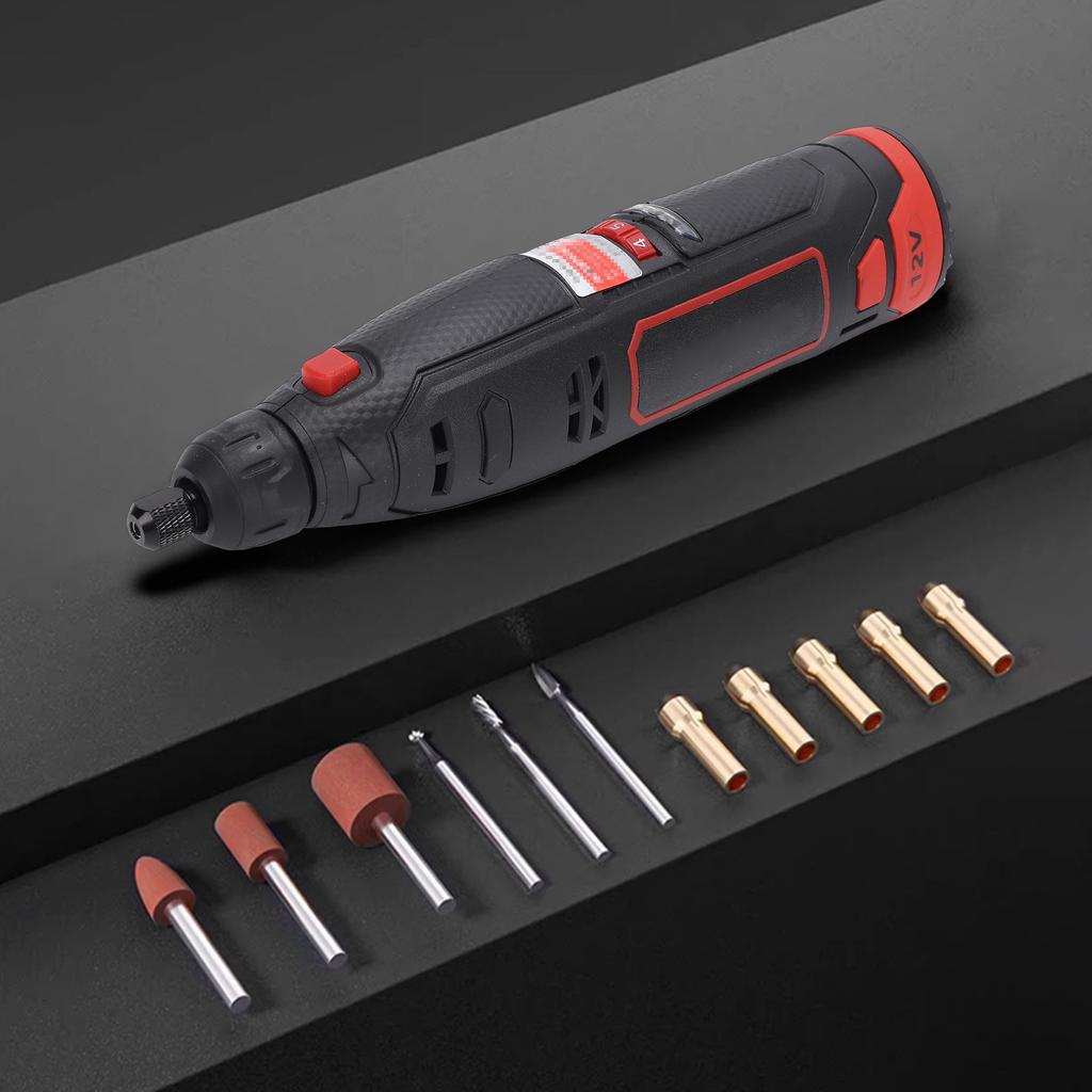 Mini Cordless Engraving Tool, 7 Speed Electric Tool Kit with 134 Accessories, Multi Purpose 12V Power Tool Set for