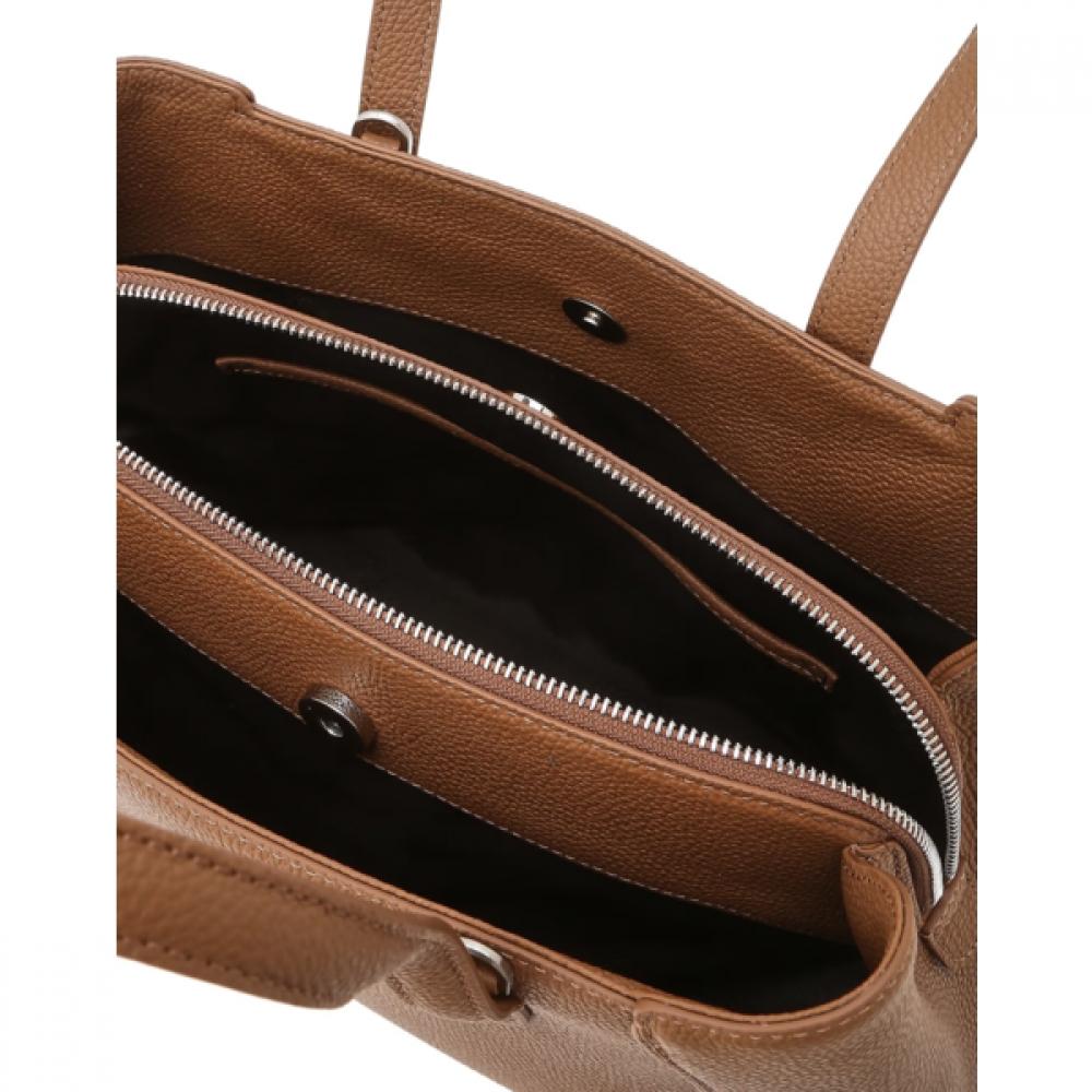 Daks M Brown Cowhide Flower charM Tote Bag Dcba6f563w2
