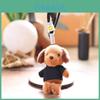 Cute Teddy Dog Plush Toy For Bags And Key Holders With Short Plush Fabric