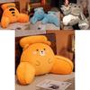 Soft Plush Dinosaur Backrest Cushion With Arms Bedside Pillow Gift