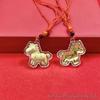 2026 Year of the Horse Red Woven Rope Cartoon Pony Phone Charm - New Year Gift
