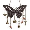 Exorcism Lucky Wind Chime Metal Bat Dragon Wind Bell Butterfly Eagle Wind Catcher Wall Window Hanging Ornament for Home Garden Patio Decoration