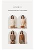 Women's European Style Cashmere Sweater - Round Neck, Thick, Loose Fit, Cable Knit with Diamond Pattern, Perfect for Autumn/Winter.