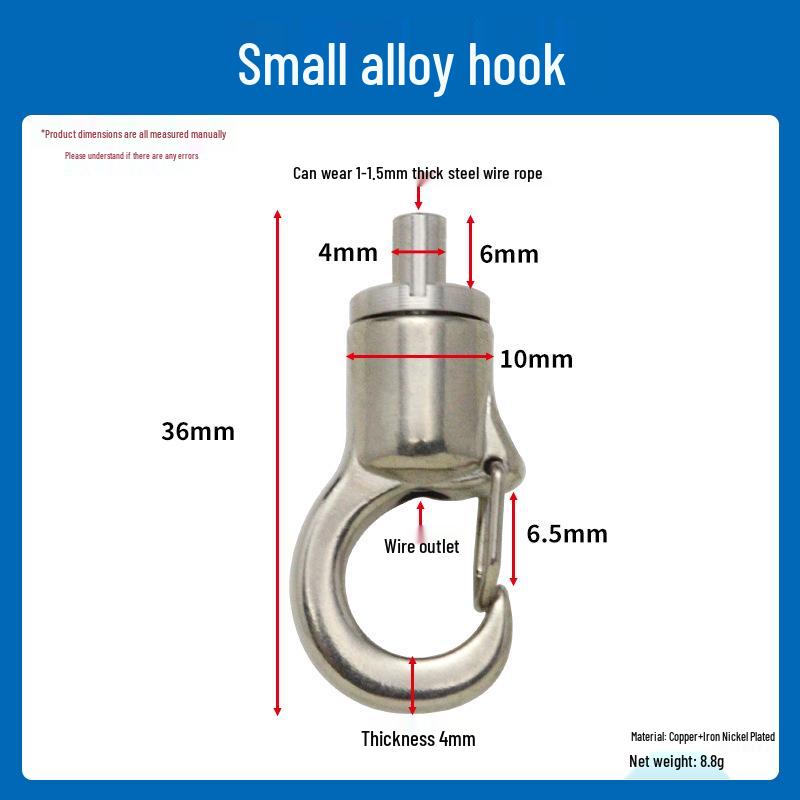 Sailor Safety Hook Kit: Self-Locking Adjustable Buckle & Hanger for Picture Hanging