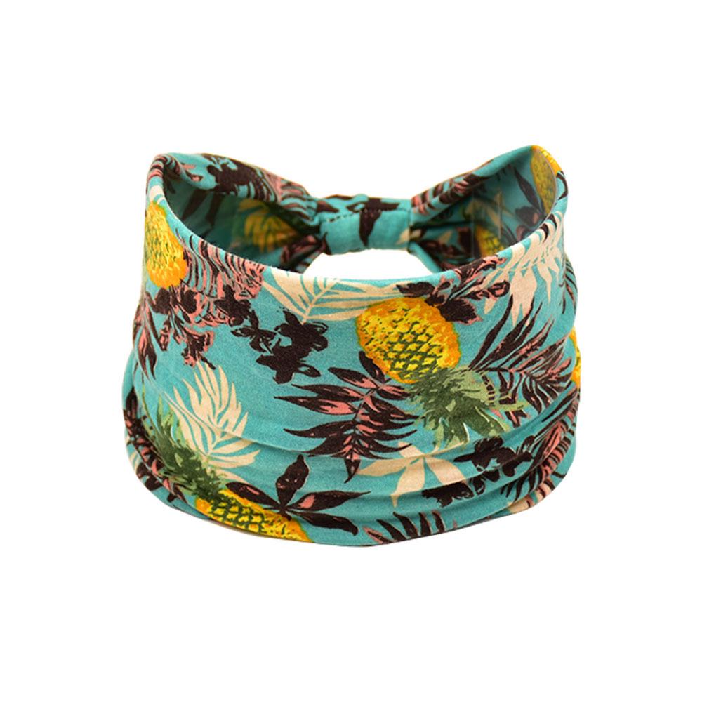 Women's Paisley Sport Yoga Headband - Sweat-Absorbing, Elastic Cotton, Bohemian Style