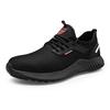 PAFHL Safety Work Sneakers for Men and Steel Toe Protective Size 23cm Shoes, Shoes, Women, Cap, Toe, Lightweight, Breathable, Non-Slip, Unisex, Black,