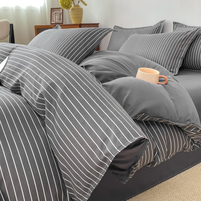 Autumn and winter new skin-friendly washable bedding four-piece dormitory student dormitory three-piece comfortable