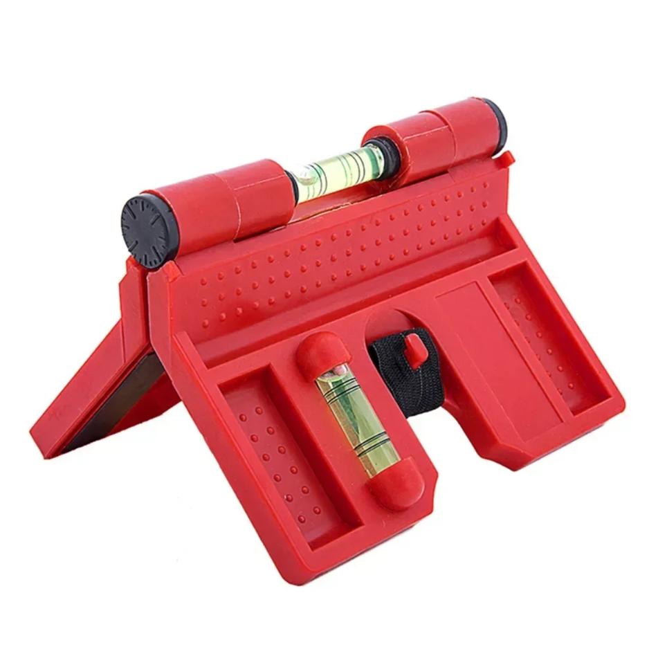 Medidor de Ângulo Nível de Bolha Medidor Inclinômetro Magnético 270 Graus Ajustável Nível de Tubo Poste de Cerca Tubo Medidor Magnético Ajustável