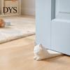 Portable Door Security Wedge 3D Printed Cute Cat Stopper, Non-Slip Cartoon Holder, Stop Decorative for Wood Floors Home Protection No Drill Stopper