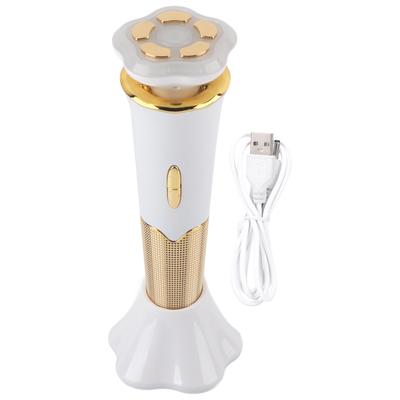 RF kosmetický přístroj LED fotonová rejuvenace pleti mikro proudový lifting zpevňující masážní přístroj(Bílé zlato )