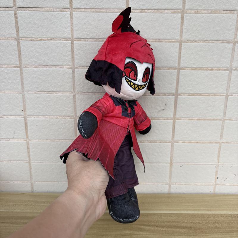 30Cm Height Smile Fashion Costume Animation Alastor Snuggly Doll Toon Manga Character Plush Plushy Figure Display Keepsake