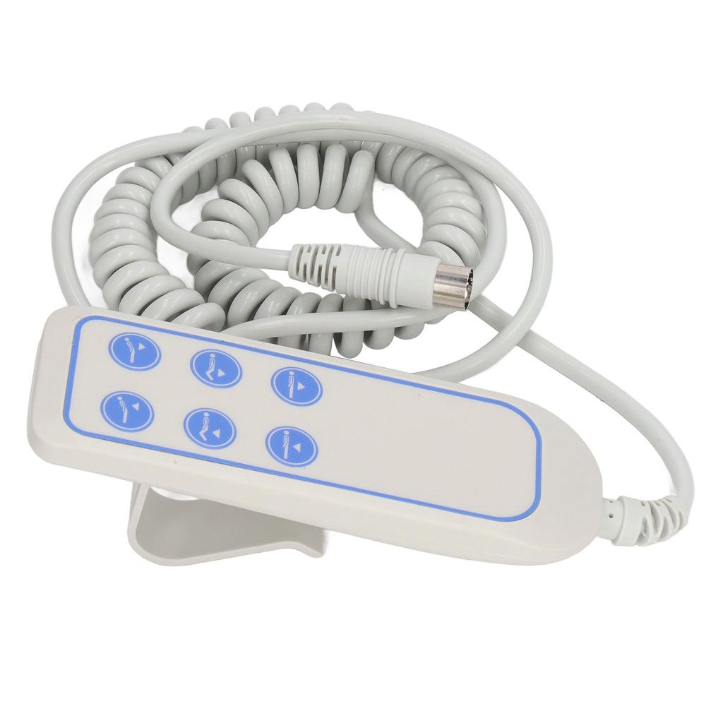 Controlador de Cama Elevatória Elétrico PVC IP66 Resistente ao Desgaste Controle Manual de Cadeira Elevatória para Hospital (8 Pin)