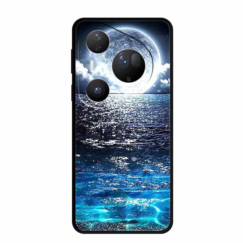 For Huawei Pura 80 Ultra 5G Case Wolf Tiger Lion Cat Black Silicone Soft Phone Case For Huawei Pura80 Ultra Back Cover Case Para