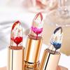 3 Color Long Lasting Temperature Color Changing Lip Balm Crystal Jelly Flower Lipstick Gloss Transparent Moisturize Lips Makeup Cosmetic