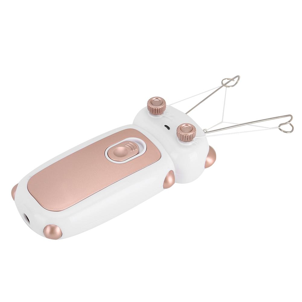 

Электрическая машина для удаления волос на лице, бытовая эпилятор для тела и лица с хлопковой нитью, бритва, розовое золото розового золота