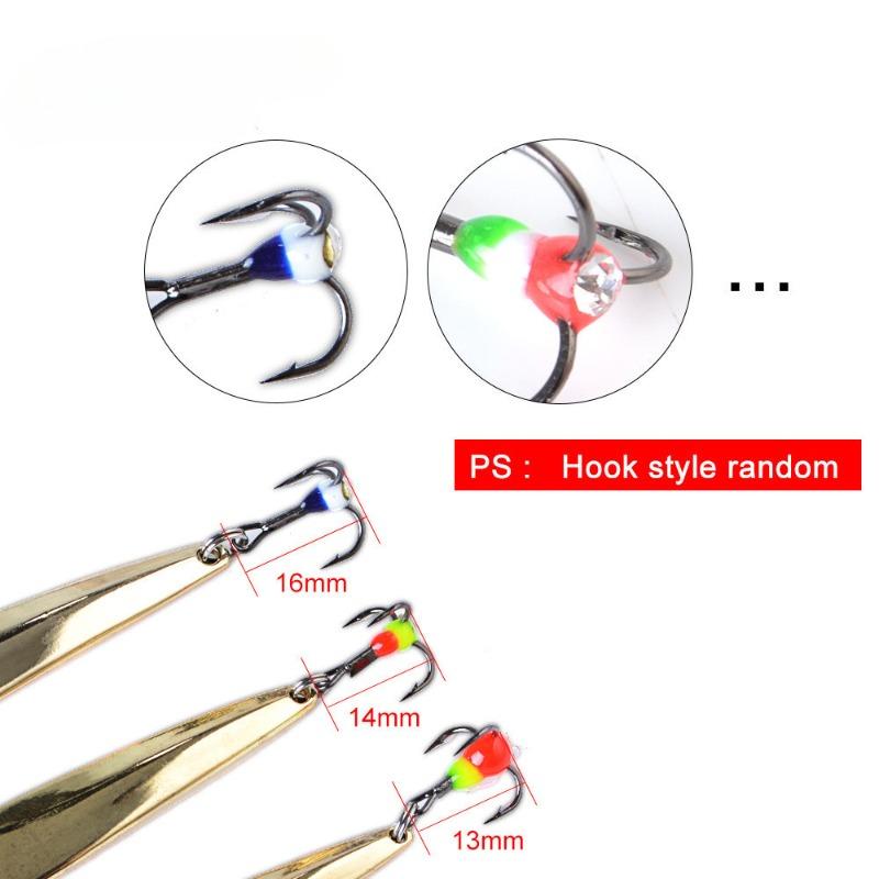 Ice Fishing Bait Fishing Lure Luya Baits Glitter Long Throw Spouts Kill Hard Baits Metal Bait Artificial Pesca Lure Rotary Bait Treble Hook Hard Bait