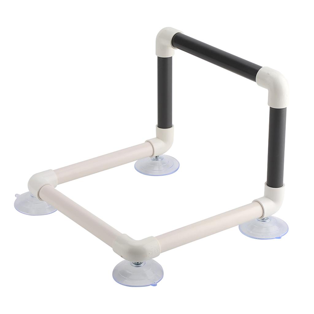 Portable Parrots Birds Perch with Suction Cups Window Shower Bath Wall Plastic Standing Toy