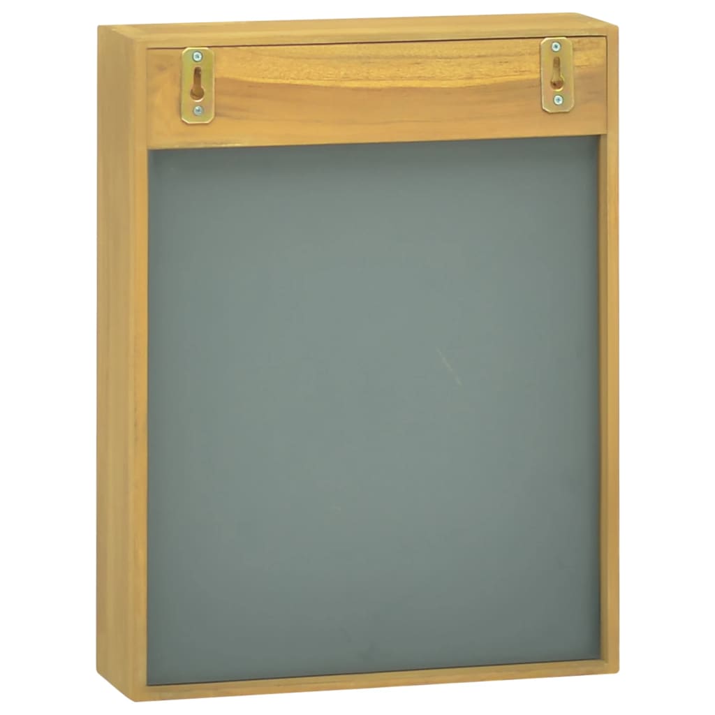 Vidalxl Szafka Z Lustrem, 30X10X40 Cm, Lite Drewno Tekowe