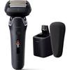 Panasonic Shaver Lambda Dash PRO 6-Blade Fathers Day Mens Electric Razor AI+ Fully Automatic Cleaning Charger ES-L690U-K Craft Black