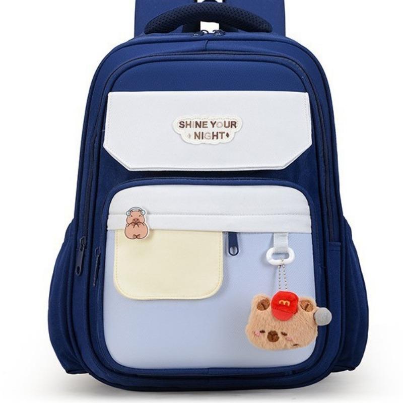 The New Schoolbag Is High-value, Fresh and Sweet, Contrasting Colors, Splicing Backpack Level 1-3, Lightweight Multi-pocket Backpack.