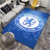 Blue Chelsea Football Club Carpet with Lion Logo Design Decor Rug Suitable for Use As an Anti-slip for Living Room Bedroom Sofas