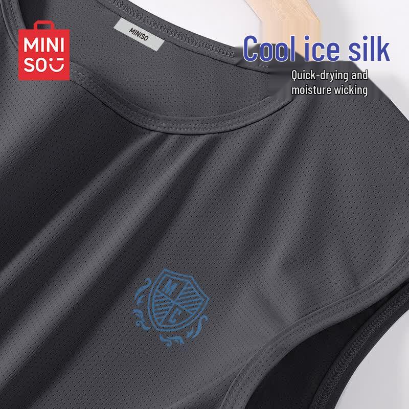 MINISO Men's Ice Silk Quick-Dry Breathable Tank Top