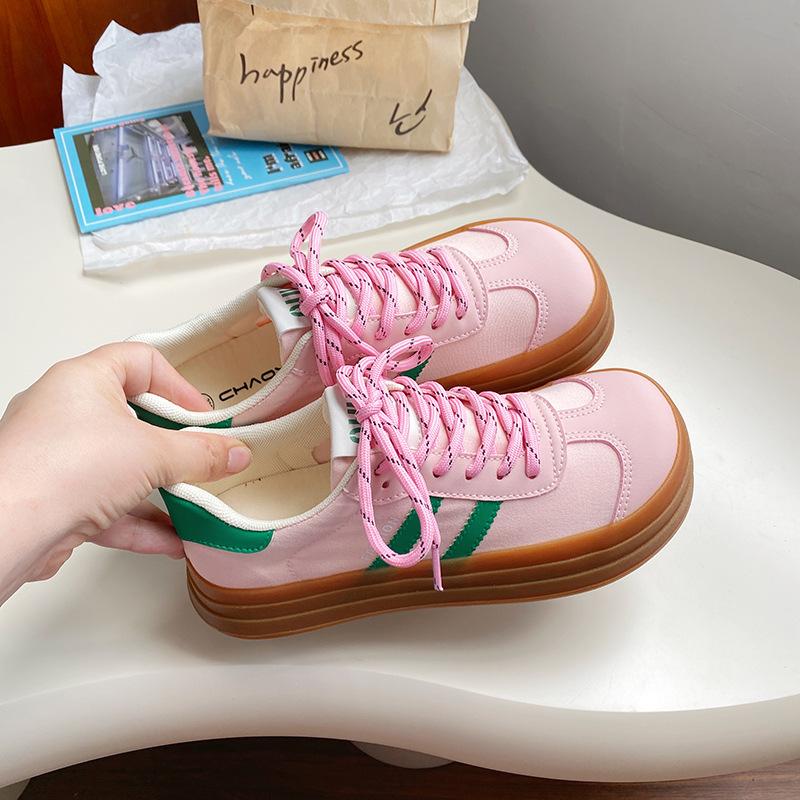 Autumn Mango Head Student Canvas Shoes Women's Retro Versatile Platform Big Head Board Shoes Niche Casual Shoes