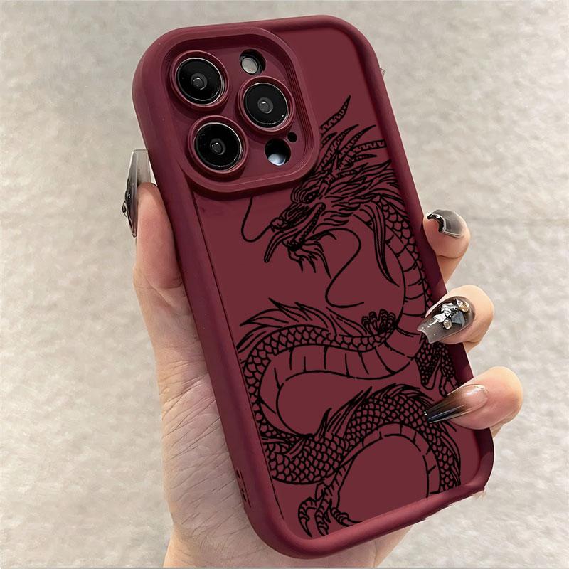 Case For OPPO Realme Note 50 60 60X GT Neo6 SE /GT 6T V60S V50S V50 V60 Funda Shockproof Silicon Soft Chinese Dragon Phone Cover