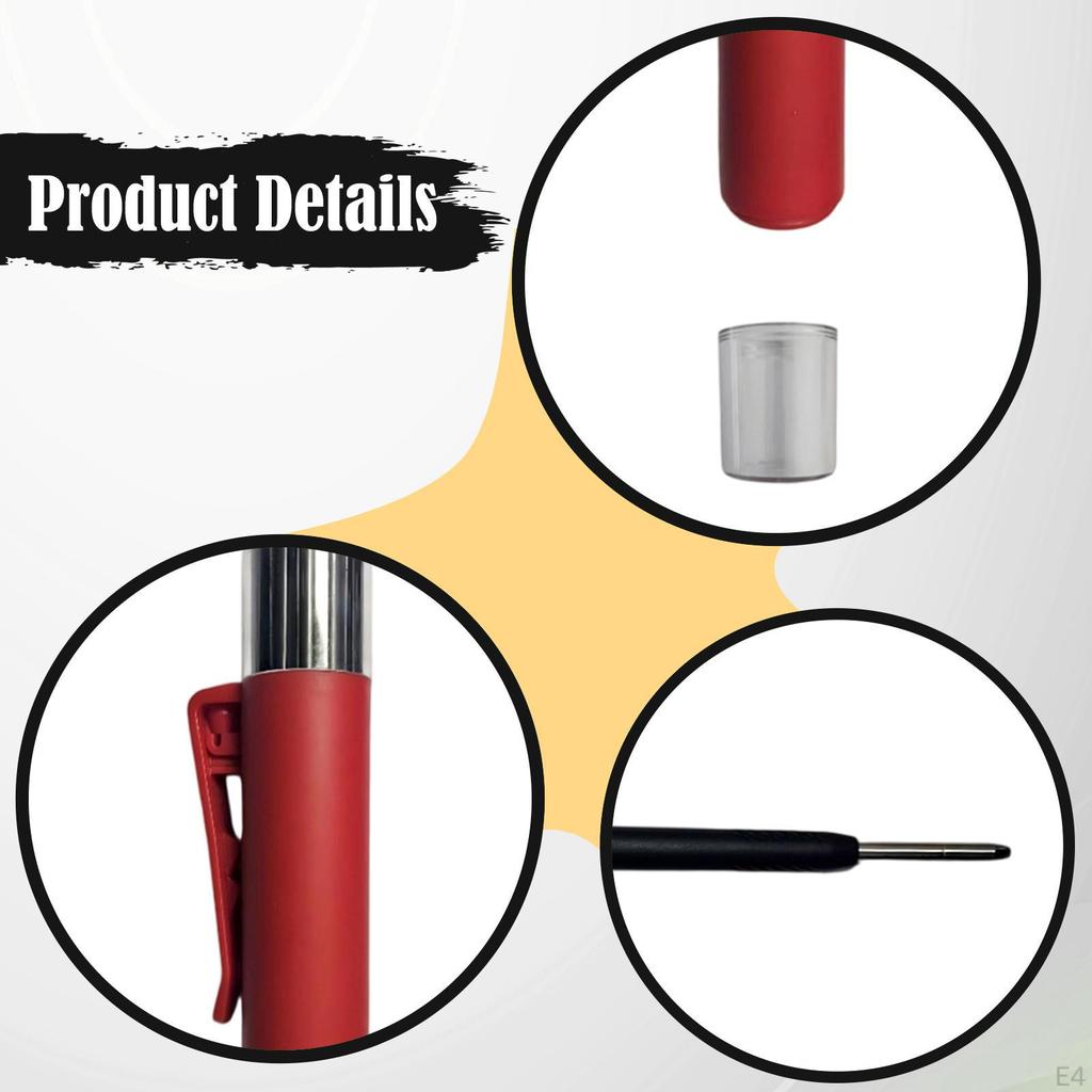 Carpenter Pencil Deep Hole Marker Set Long Head Reach Pen for Writing