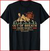 Unisex Shirt Cotton Oversize Large Size Out of Breath Hiking Society Black T-Shirt