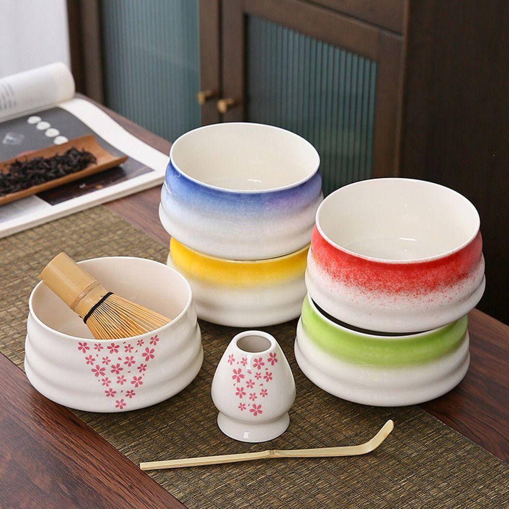 Smooth Tea Salad Soup Bowl Ceramic Green Tea Maker Cup Matcha Bowl  for Tea Set Accessories