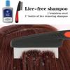 Head Lice Comb Lice Nit Removal Hair Comb Stainless Steel Fine Tooth Comb LiceComb Professional Anti lice shampoo set