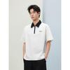 GXG Men's Contrast Collar Short Sleeve Polo Shirt