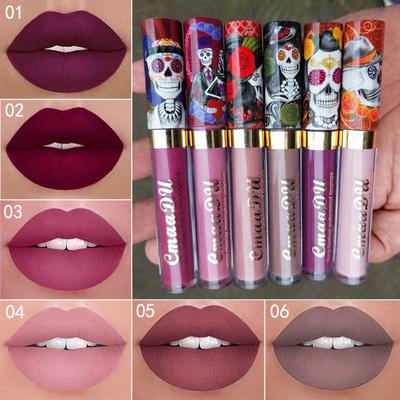 6 Color Matte Lip Gloss Lipstick