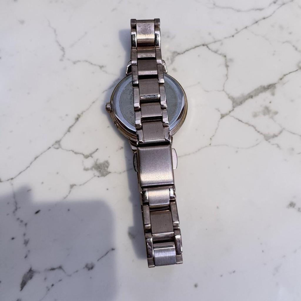 Used Working item Citizen xC Eco Drive pink gold wristwatch with box extra frames available